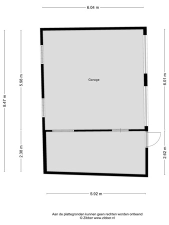 Plattegrond - Havendijk 4, 4782 AA Moerdijk - 419186_2D_Garage_Havendijk_4_Moerdijk_04 (2).jpg